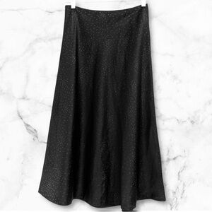 White House Black Market Black Midi Skirt, NWT